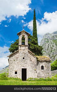 Old church inside Stari Grad, Kotor, Montenegro