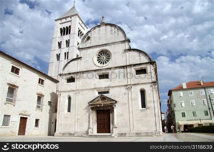 Old church on the central square in Zadar, Croatia