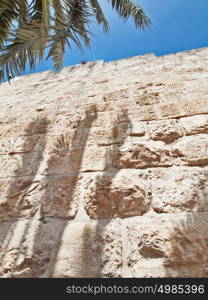 Old City exterior wall, Old City Jerusalem Israel