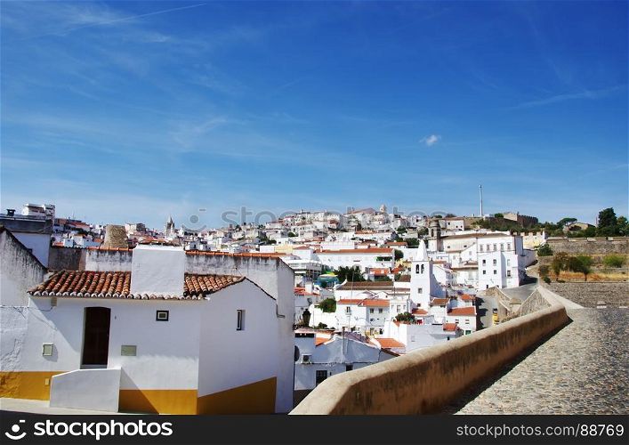 Old city of Elvas, Alentejo, Portugal.