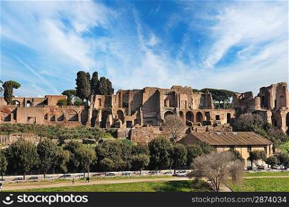 Old city of Rome at the day time, Italy