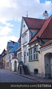 Old city of Tallinn. detail of the old city of Tallinn