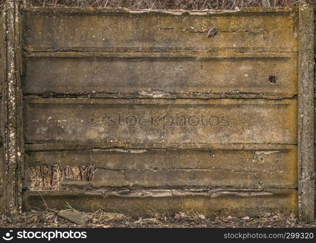 Old concrete fence wall texture
