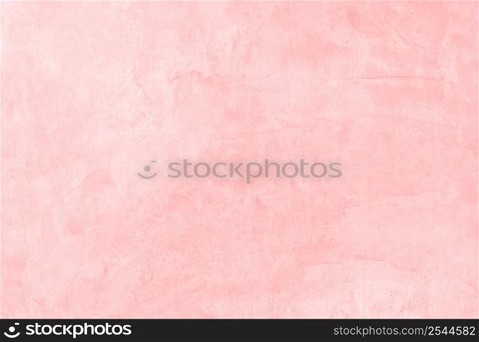 Old concrete paint plastic pink on cement wall texture and background with space.