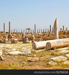 old construction in asia turkey the column and the roman temple