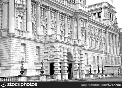 old construction in england europe london wall antique and light