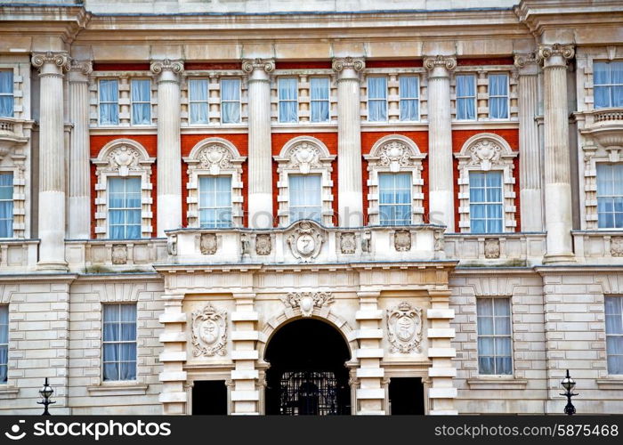 old construction in england europe london wall antique and light