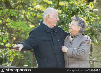 old couple going for a walk