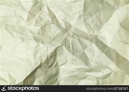 Old crumpled paper. Paper texture