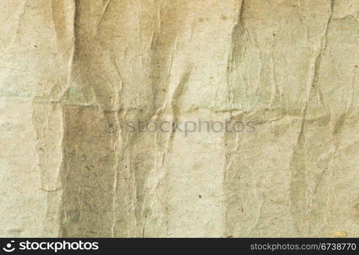 Old crumpled paper. Paper texture