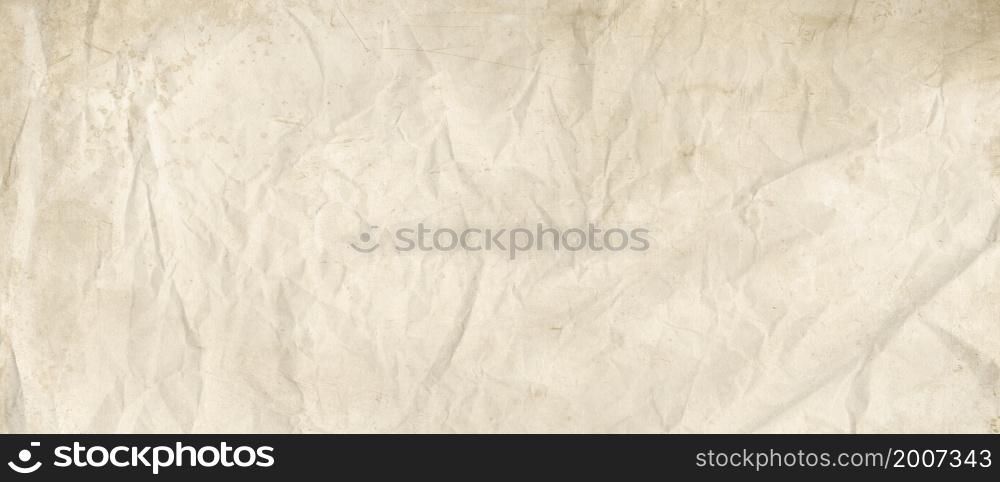 Old crumpled paper texture background. Vintage wallpaper. Old crumpled paper texture background