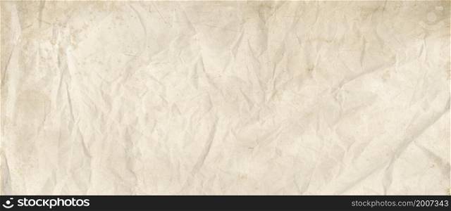 Old crumpled paper texture background. Vintage wallpaper. Old crumpled paper texture background
