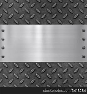 old dirty and grungy diamond plate metal background