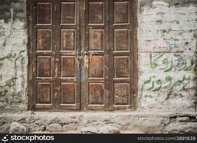 Old door in Pakistani Culture