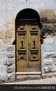 Old doorway to a home Gozo, Malta