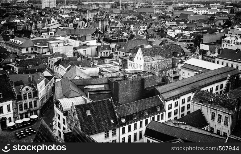 Old Dutch houses, detail of tourism in Europe