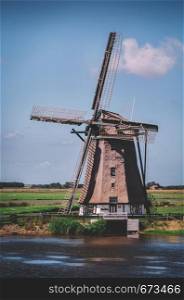 Old Dutch Wingmill from Texel, Netherlands