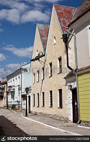 Old european town street