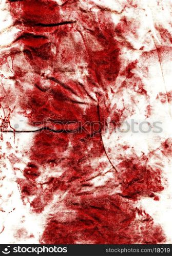Old fabric with blood stains