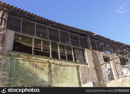 old factory abandoned coal processing