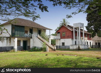 Old farmhouse on Principe island, Sao Tome and Principe, Africa