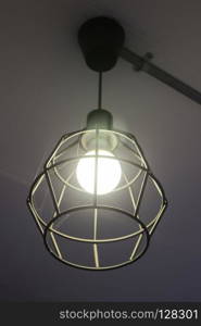 Old fashion hanging light bulb, stock photo
