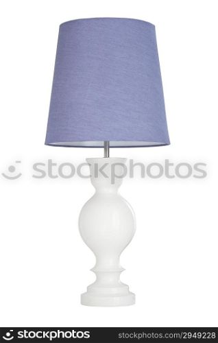 Old fashion table lamp isolated
