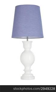 Old fashion table lamp isolated