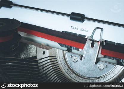Old fashioned vintage typewriter: closeup picture