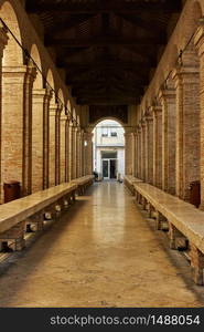 Old Fish Market at Piazza Cavour in Rimini, Italy