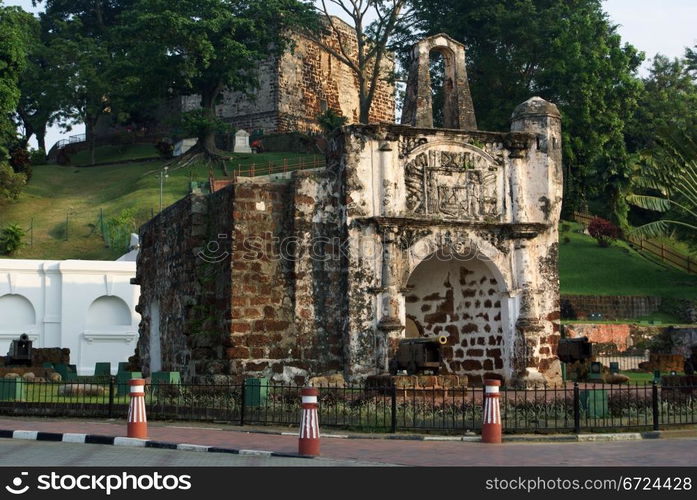 Old fort in Melaka, Malaysia