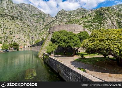 Old fortress in Kotor in a beautiful summer day, Montenegro