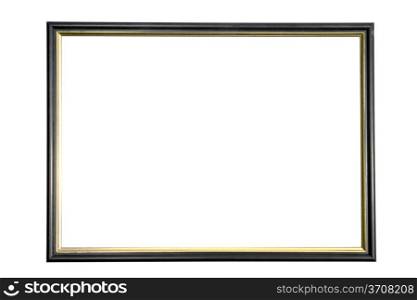 Old frame isolated on white background