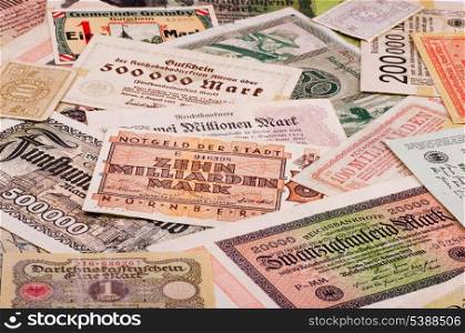 Old German notes (Emergency money or notgeld)