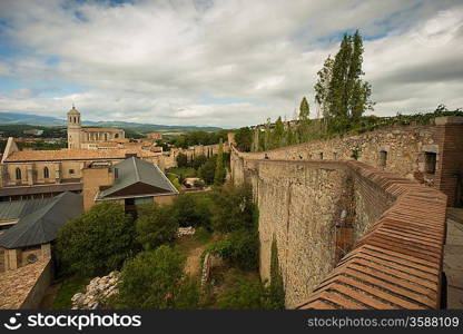 Old Girona city view, Spain