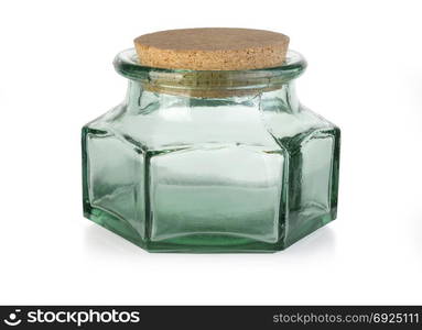 old glass bottle isolated on white with clipping path