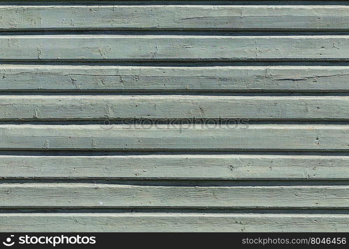 Old green painted wood wall - texture background