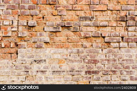 Old grunge brick wall background