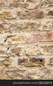 Old grunge brick wall background. Old grunge brick wall as a background