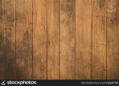 Old grunge dark textured wooden background, The surface of the old brown wood texture, top view brown wood paneling