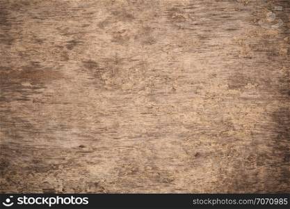 Old grunge dark textured wooden background. The surface of the old brown wood texture. Top view plywood texture for background
