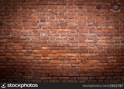 Old grunge red brick wall texture