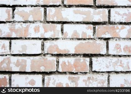 Old grunged brick wall as a vintage background