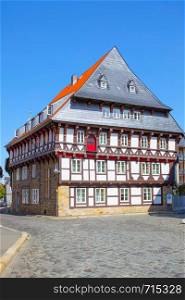 Old half-timbered house in Goslar, Germany