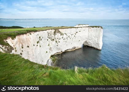 Old Harry Rocks on Jurassic Coast in Dorest England, UNESCO World Heritage location