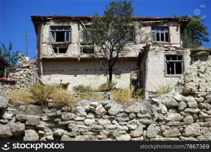 Old house in turkish village, Turkey