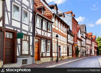 Old houses in Hildesheim, Germany