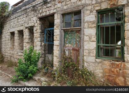 Old houses in nothern Israel town