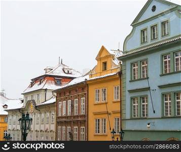 Old houses in town of Prague