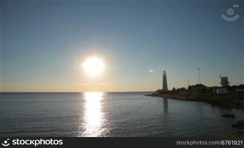 Old lighthouse at sunset, Tarkhankut, Crimea, Ukraine